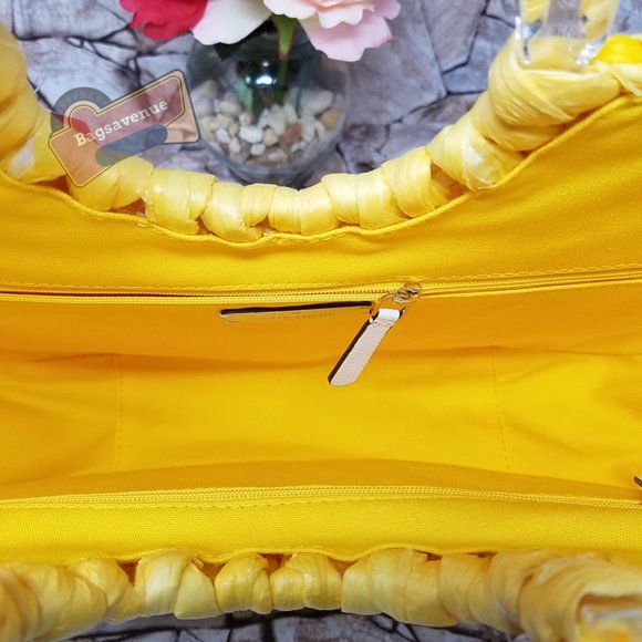 Lemon Medium Tote Picnic Perfect White Kate Spade - Picture 2 of 16